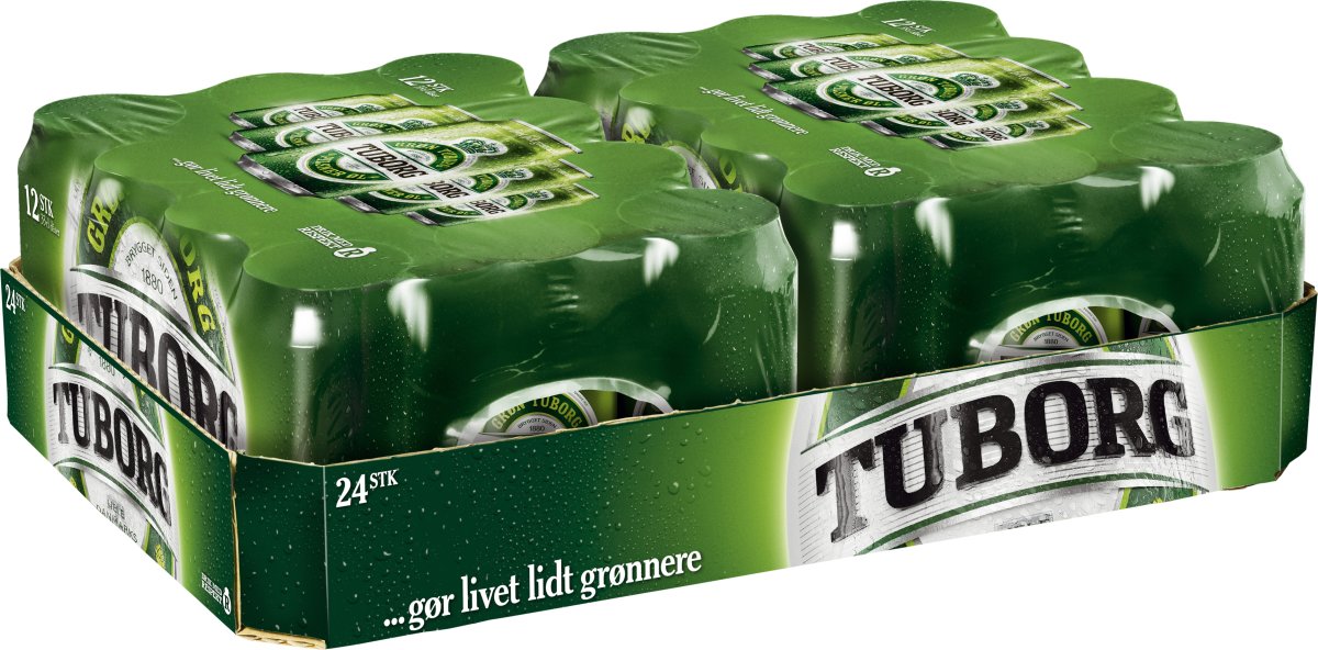 Grøn Tuborg 33 cl