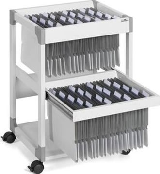 Two floor trolley Single, A4/folio, 80 stk., Grå