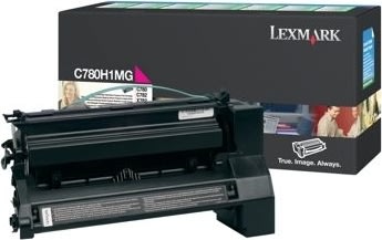 Lexmark C780H1MG lasertoner, rød, 10000s