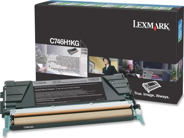 Lexmark X746H1KG lasertoner, sort, 12000 s.