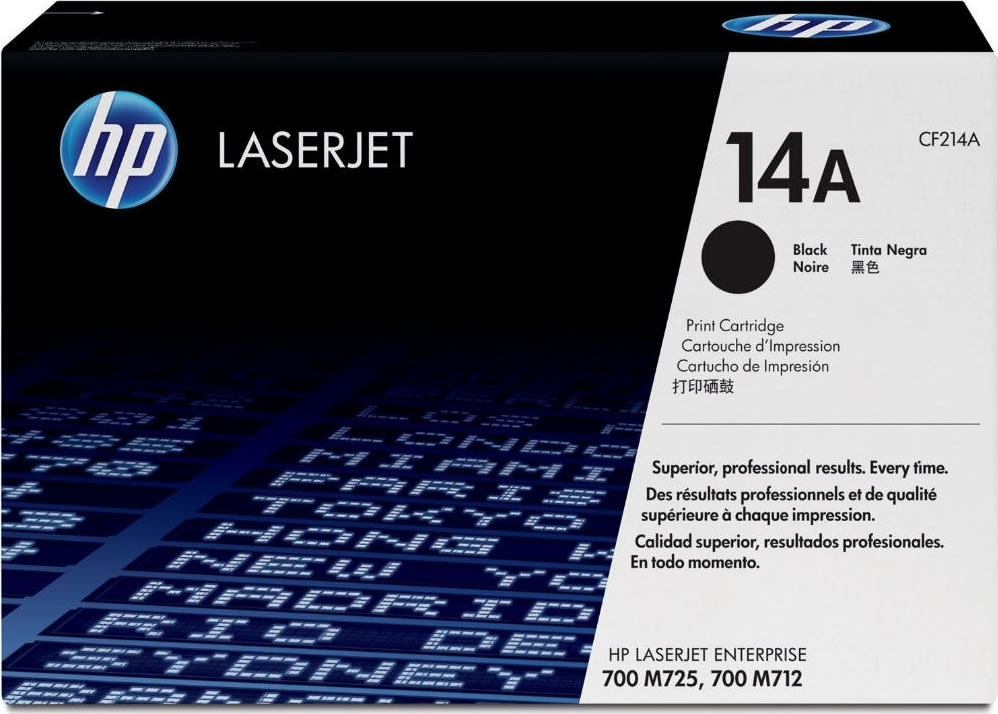 HP no 14A CF214A lasertoner, sort, 10000s