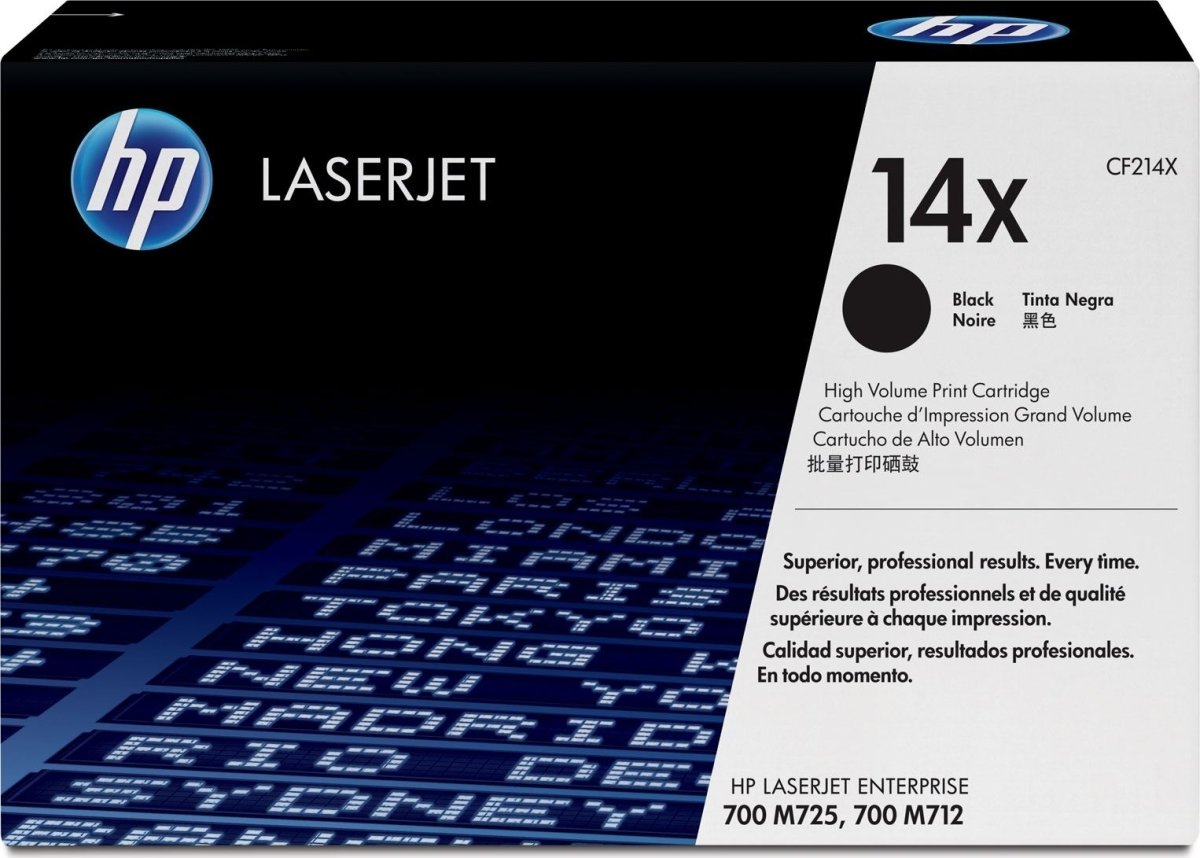 HP 14X/CF214X Lasertoner sort 17.500 sider