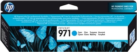 HP nr. 971 Blækpatron, blå, 2500 sider