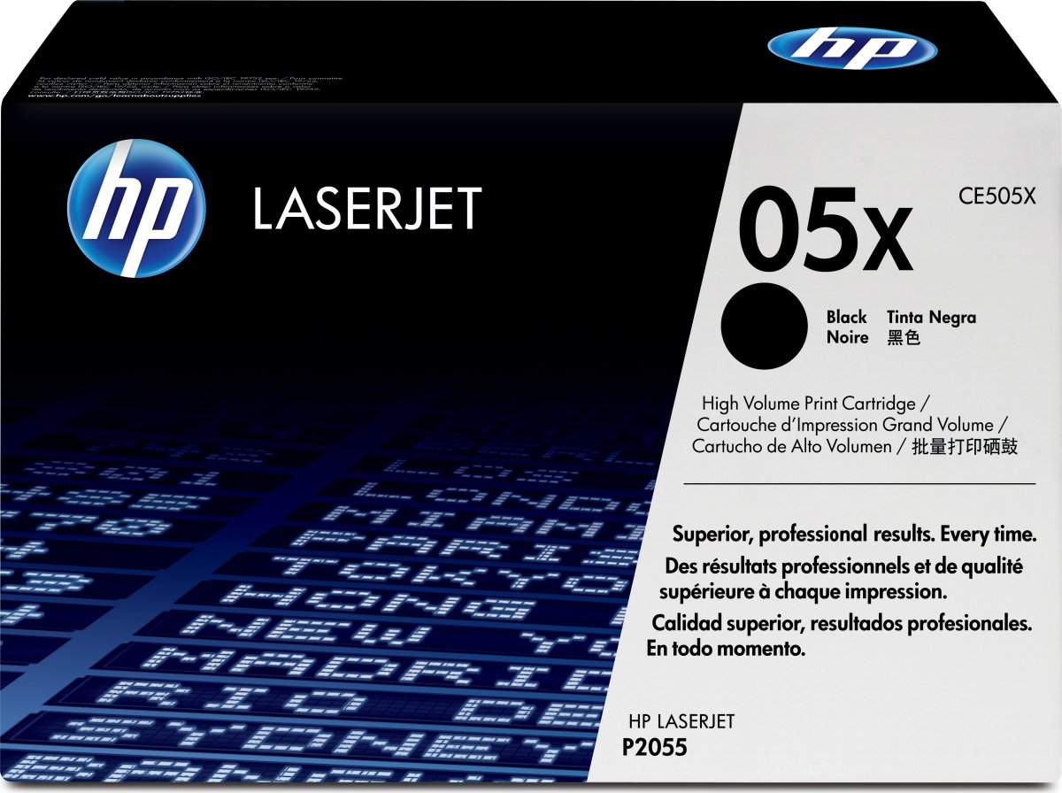 HP 05X/CE505XD lasertoner, sort, 2x 6500s