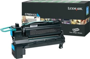 Lexmark X792X1CG HC lasertoner, blå, 20000s