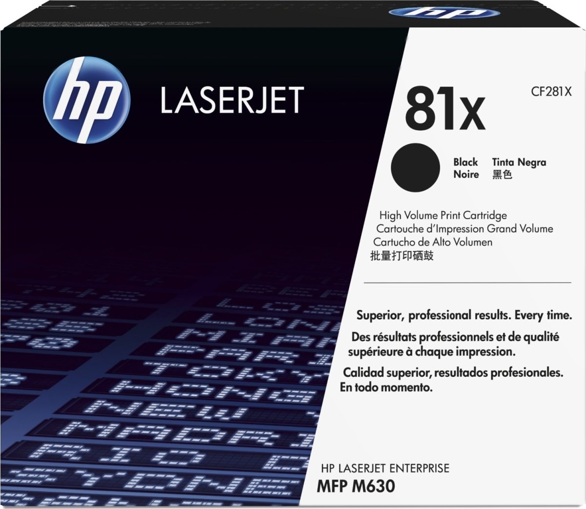 HP no 81X CF281X lasertoner, sort, 25000s.