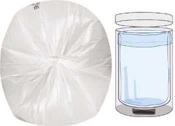 Spandeposer m/stjernebund 40L, 60x90cm, 10my, Hvid
