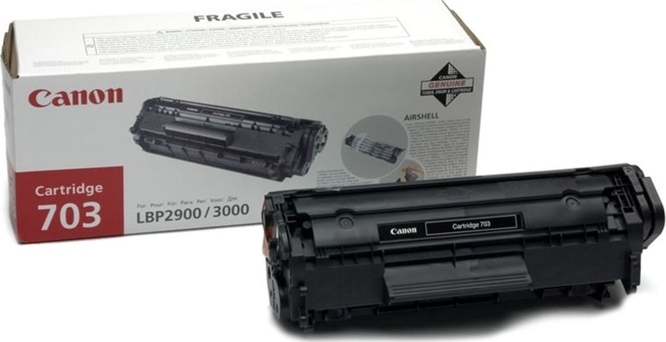Canon CRG-703/7616A005AA lasertoner, sort, 2000s