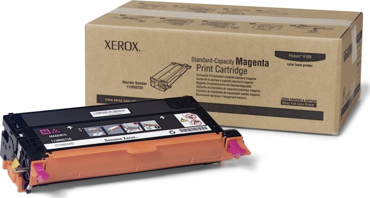Xerox 113R00724 lasertoner, rød, 6000s