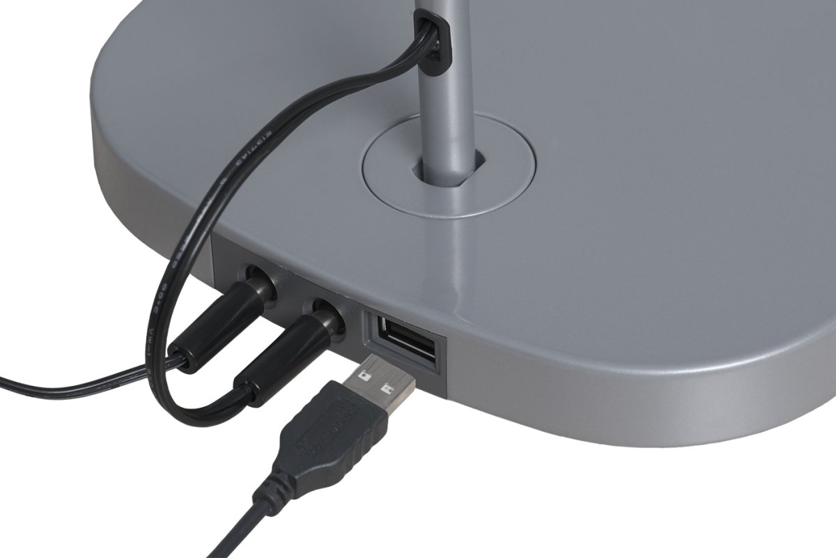 Luxo Trace bordlampe med USB oplader - Sort 