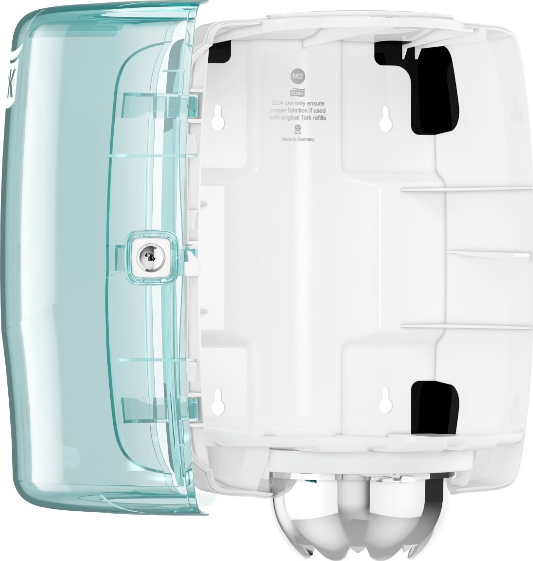 Tork M2 Dispenser t/aftørringspapir | Turkis/hvid