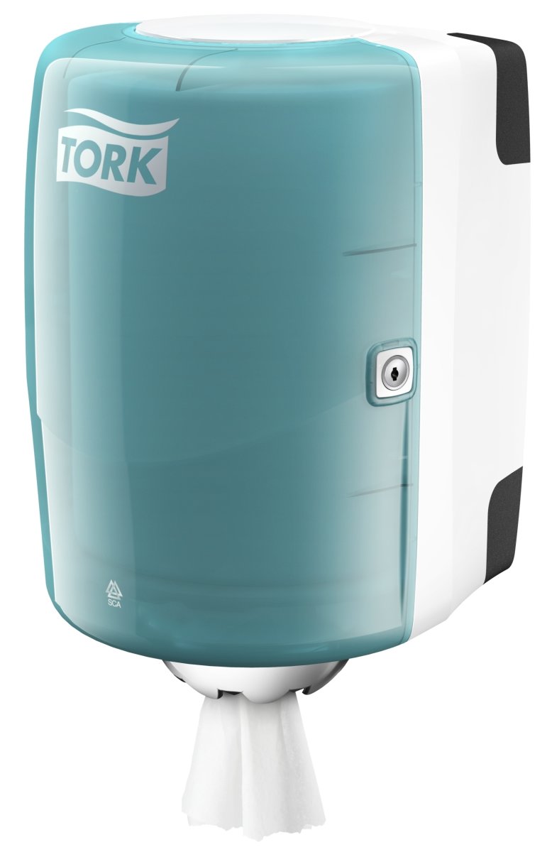 Tork M2 Dispenser t/aftørringspapir | Turkis/hvid