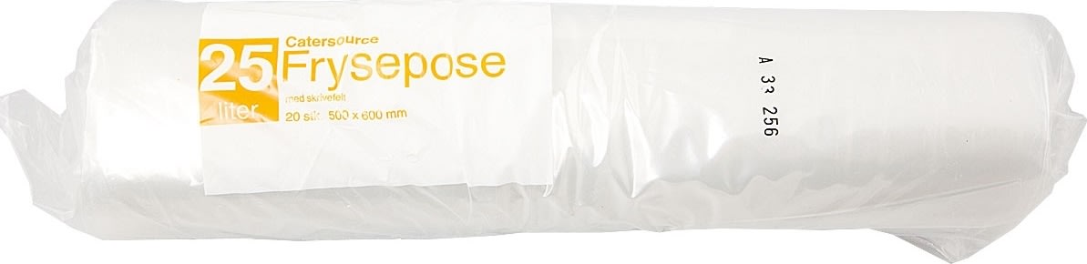 Fryseposer m/skrivefelt 25 L, 50x60 cm, 20 ps