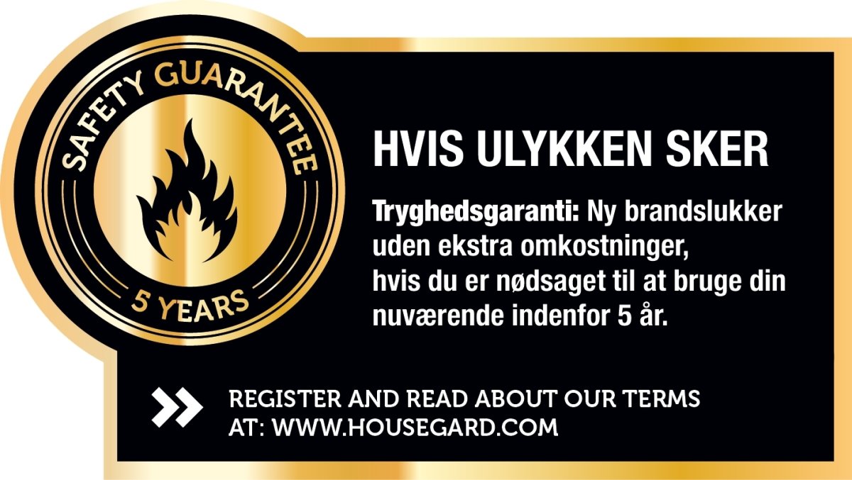 Housegard Pulverslukker | 2 kg | Rød