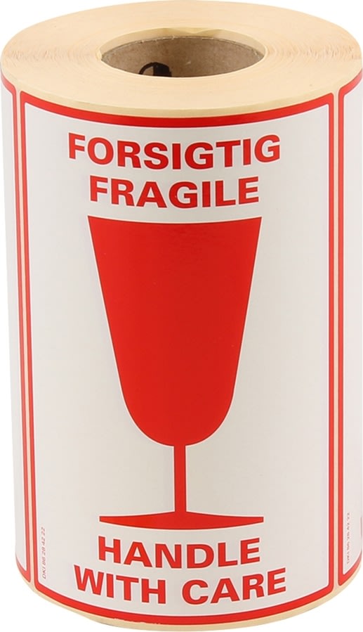 Etiket | Forsigtig | 500 stk.