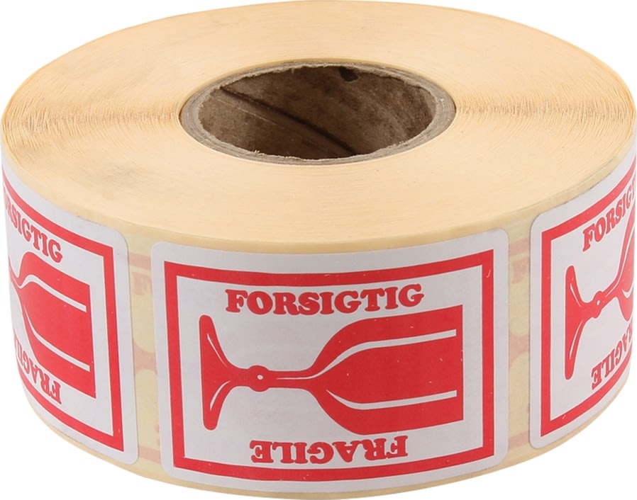Etiket | Forsigtig | 1000 stk.