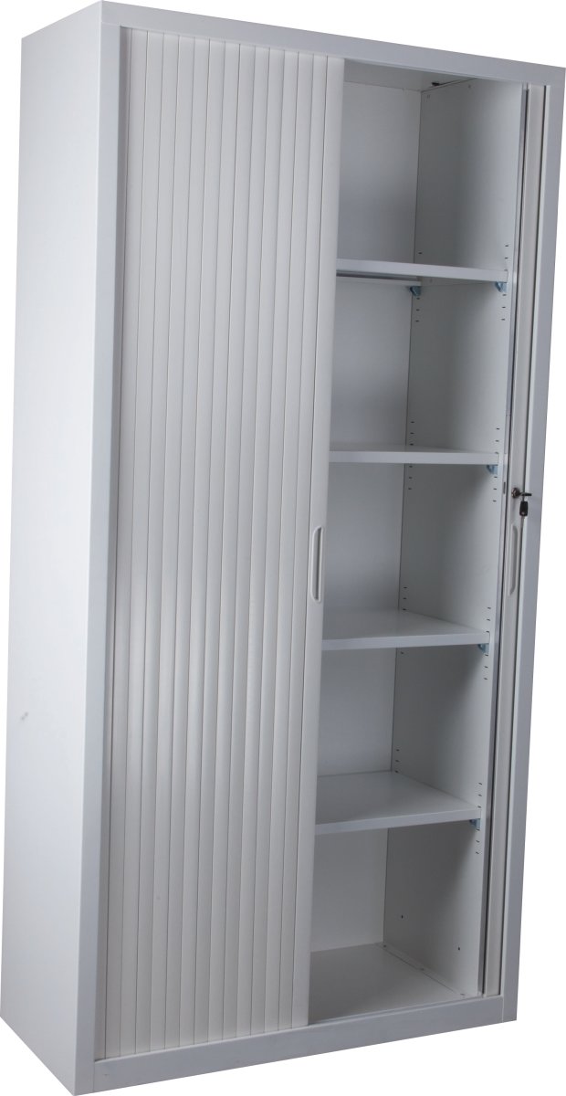 Jalousiskab 1990x1000x435 mm, Stål, Hvid