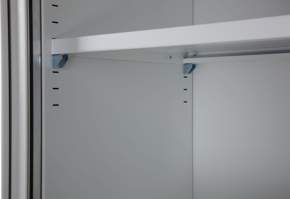 Jalousiskab 1990x1000x435 mm, Stål, Hvid