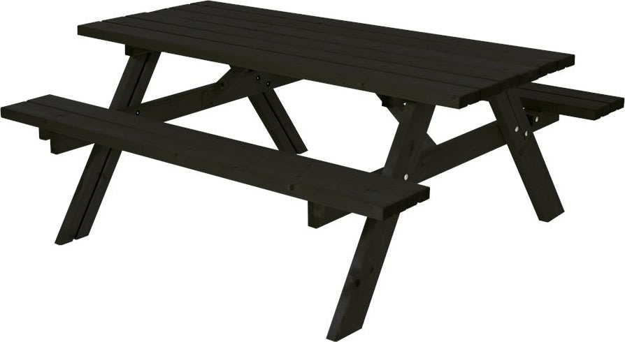 Plus Klassisk bord-bænkesæt, Sort