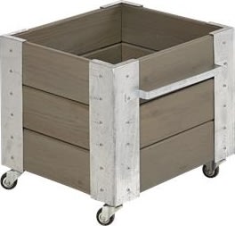 Plus Cubic Blomsterkasse 46x50x45, Gråbrun