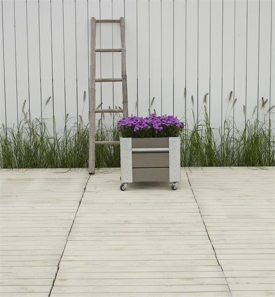 Plus Cubic Blomsterkasse 46x50x45, Gråbrun