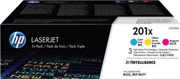 HP no 201X CF253XM lasertoner CMY, 2300s, 3-pak