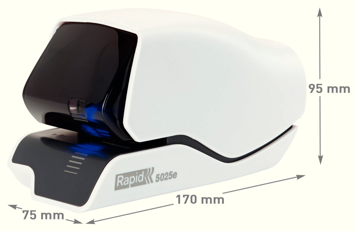 Rapid 5025e El-hæftemaskine | 25 ark | Hvid