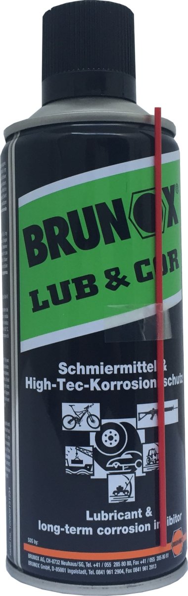 Brunox Lub & Core Spray t/ spinningscykler, 400 ml