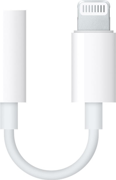 Apple Lightning mellemstik til 3.5 mm Jack-stik