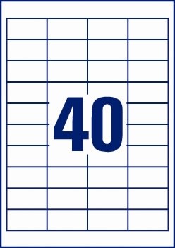 Europe E100 Etiket | 48,5x25,4 mm | 4000 stk.