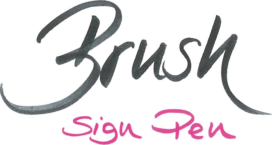 Pentel Brush Sign Pen Fineliner | Rød