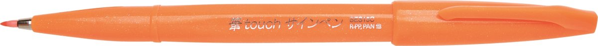 Pentel Brush Sign Pen Fineliner | Orange