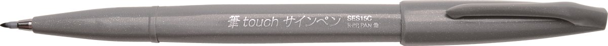 Pentel Brush Sign Pen Fineliner | Grå