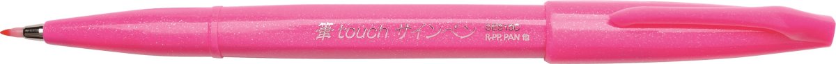 Pentel Brush Sign Pen Fineliner | Pink