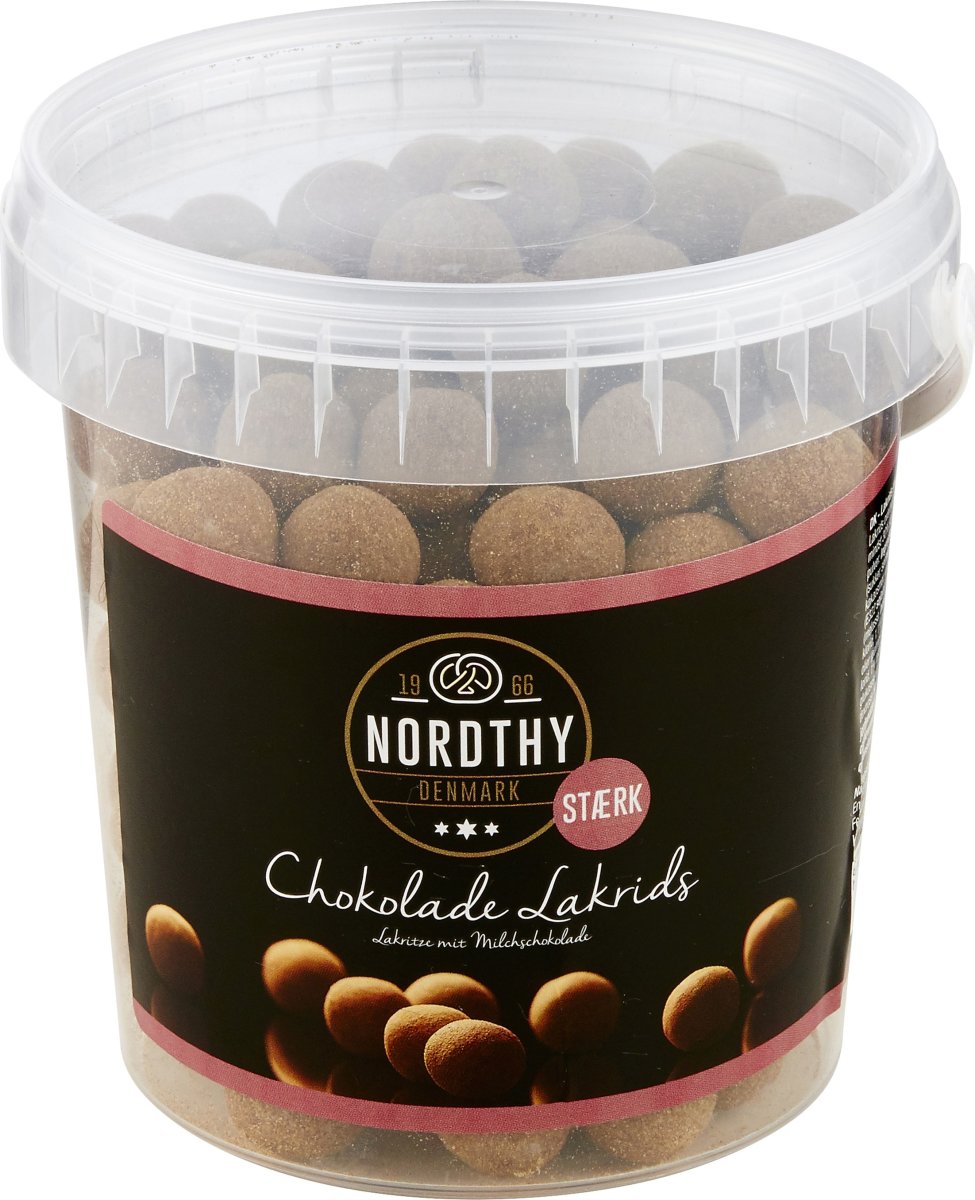 Nordthy Stærke Lakridskugler med chokolade, 500 g