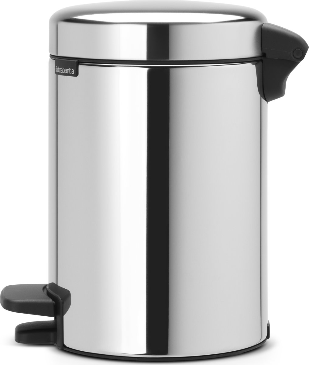 Brabantia NewIcon Pedalspand 3 L, brilliant steel