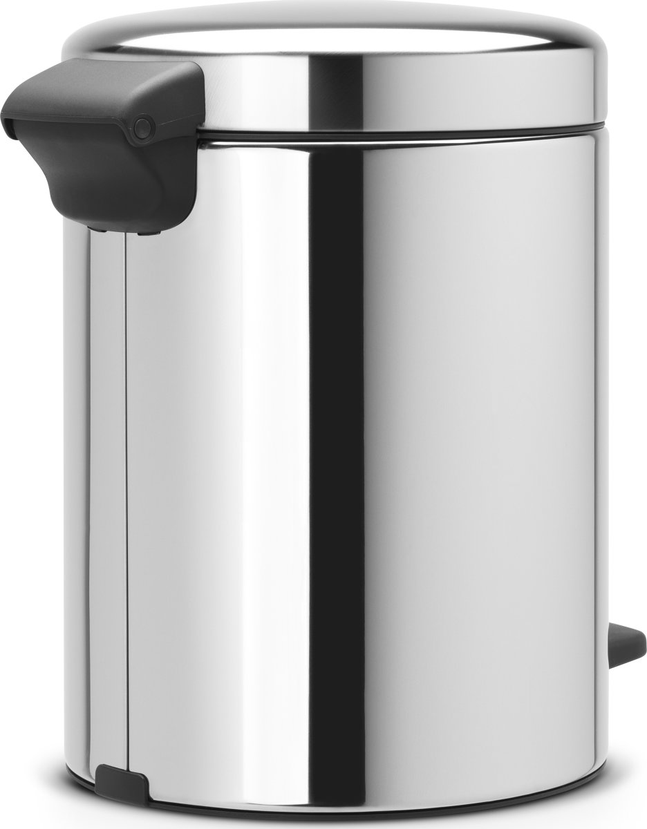 Brabantia NewIcon Pedalspand, 5 L, brilliant steel