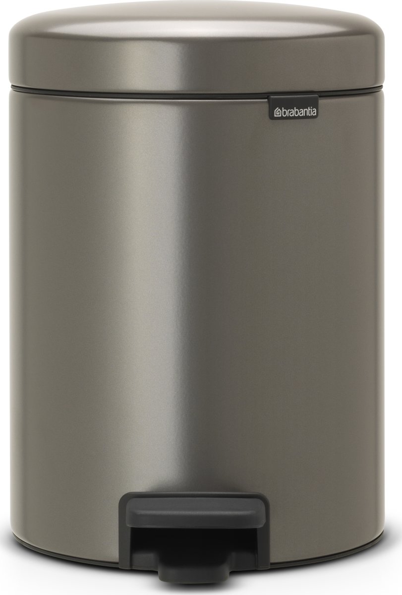 Brabantia NewIcon Pedalspand | 5 L | Platin
