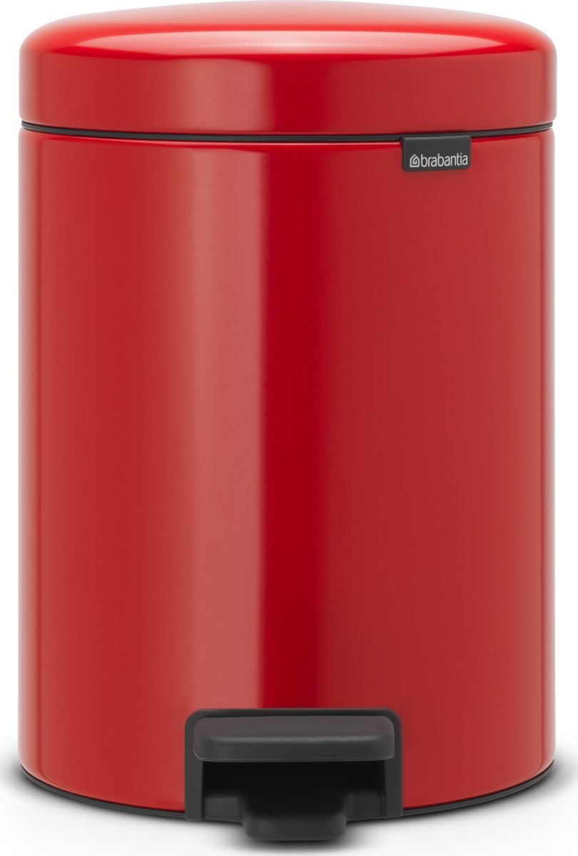 Brabantia NewIcon Pedalspand, 5 L, passion red