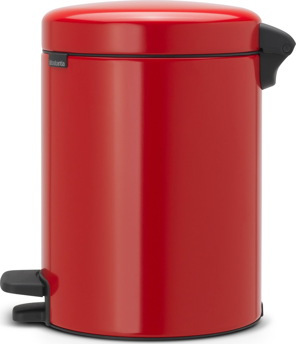 Brabantia NewIcon Pedalspand, 5 L, passion red