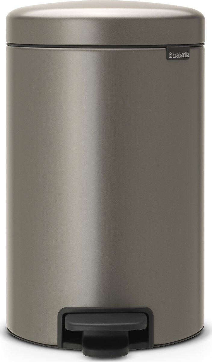 Brabantia NewIcon Pedalspand | 12 L | Platin