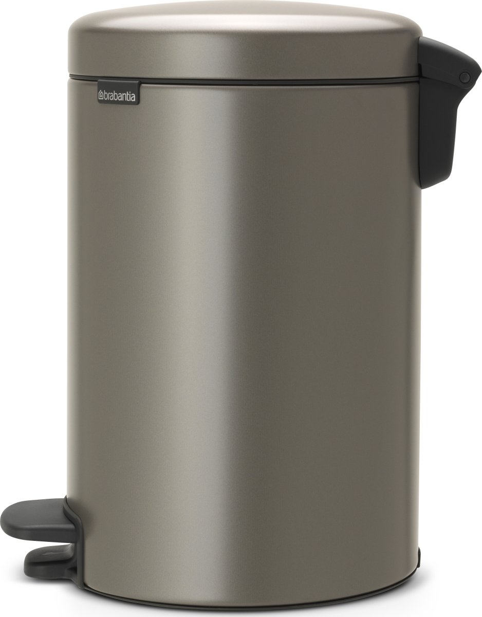 Brabantia NewIcon Pedalspand | 12 L | Platin