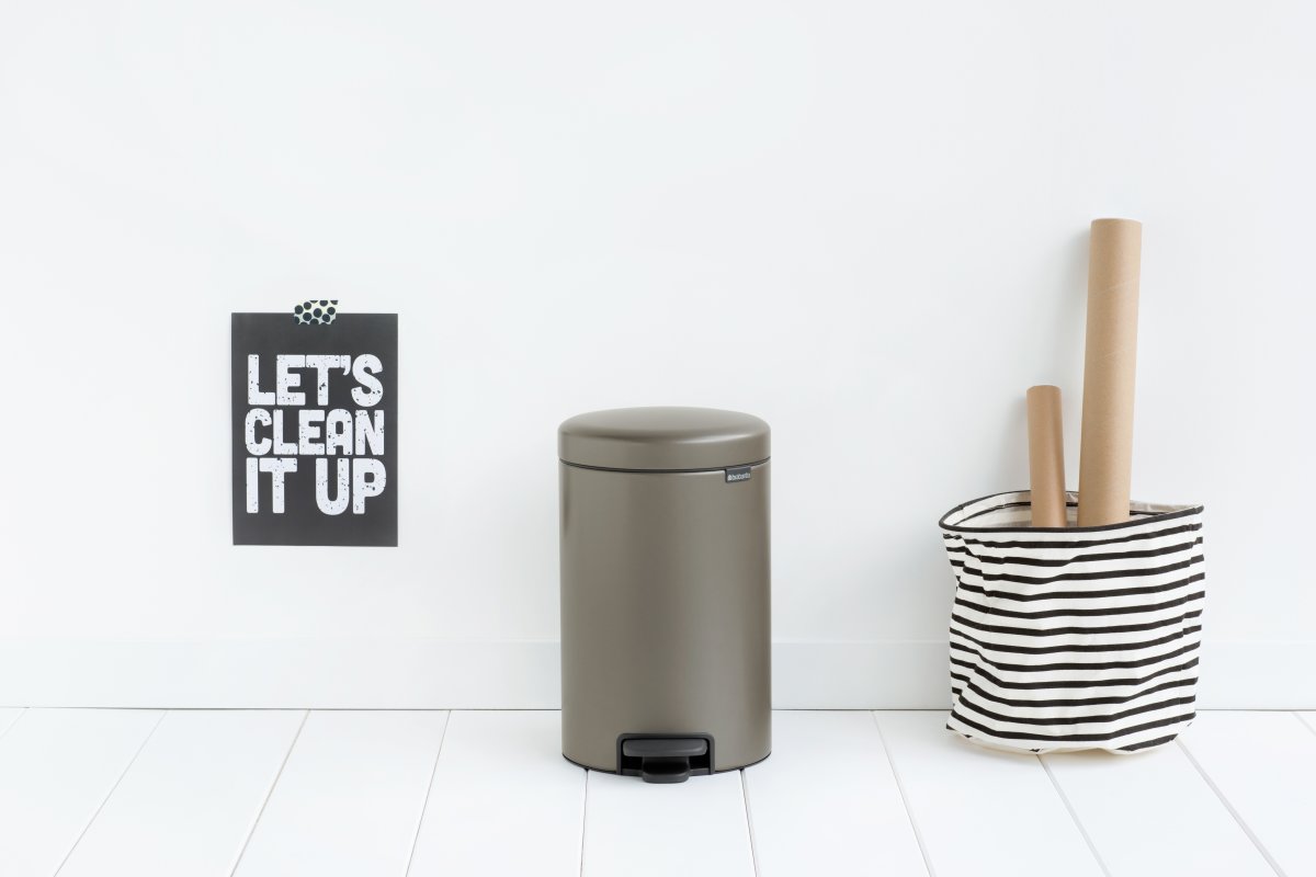 Brabantia NewIcon Pedalspand | 12 L | Platin