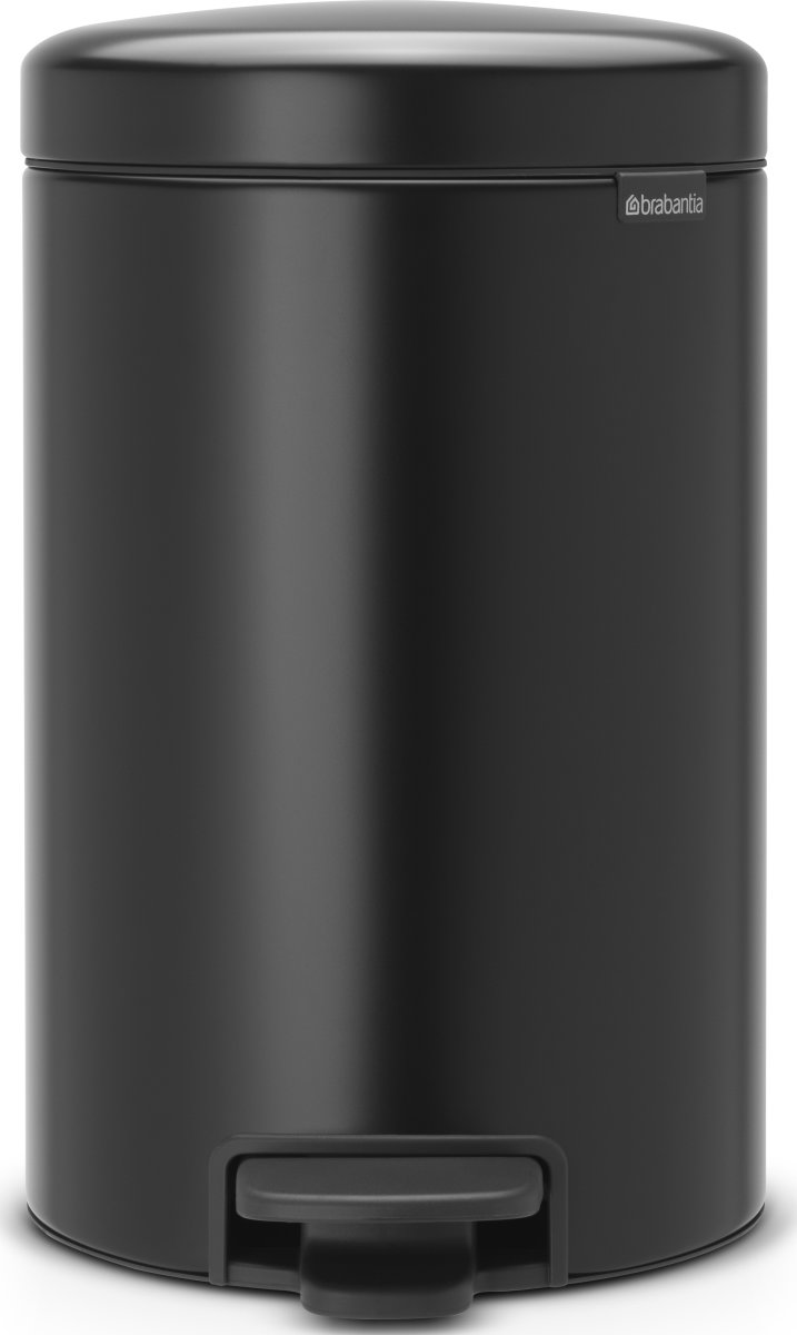 Brabantia Pedalspand, 12 L, matt black