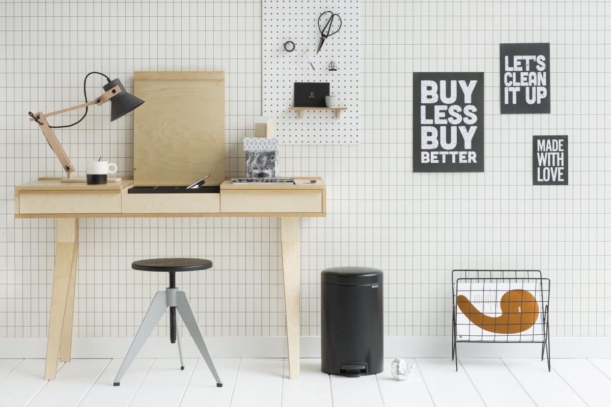 Brabantia NewIcon Pedalspand | 12 L | Mat Sort