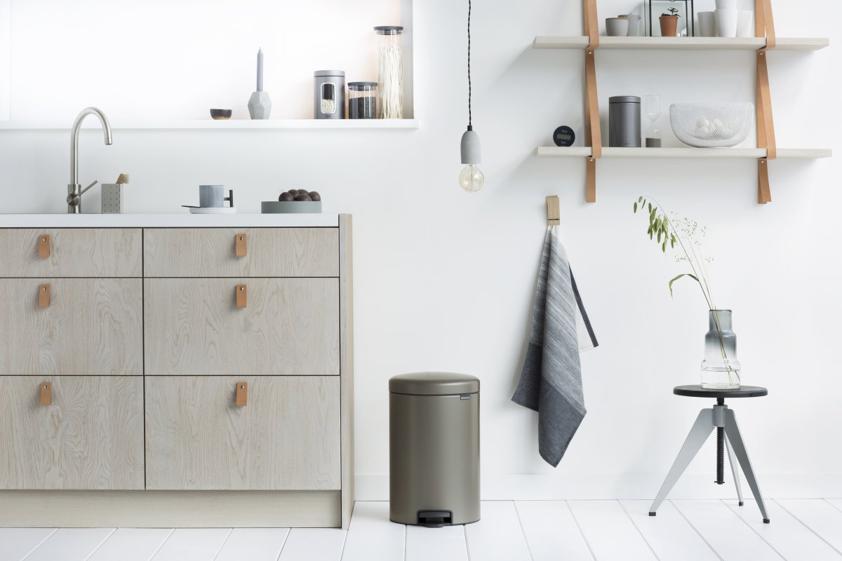 Brabantia NewIcon Pedalspand | 20 L | Platin