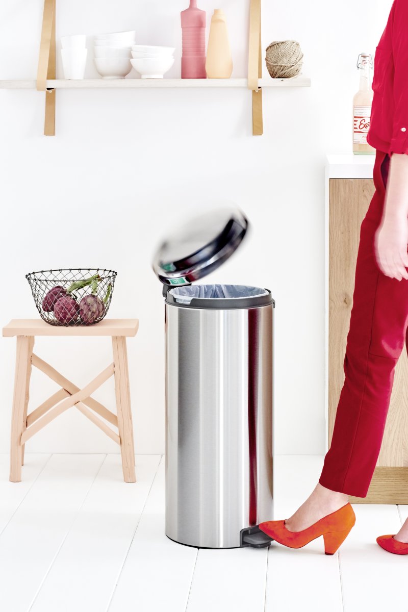 Brabantia NewIcon Pedalspand | 30 L | Mat stål FPP