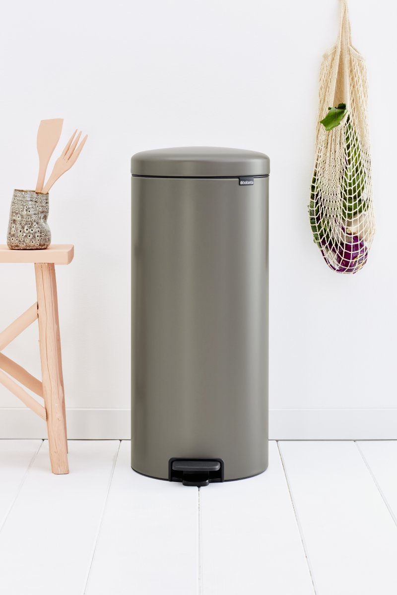 Brabantia NewIcon Pedalspand | 30 L | Platin
