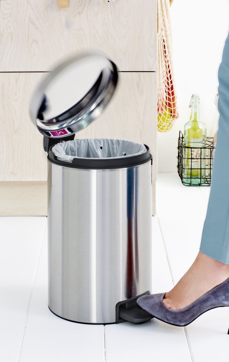 Brabantia NewIcon Pedalspand | 12 L | Mat Sort