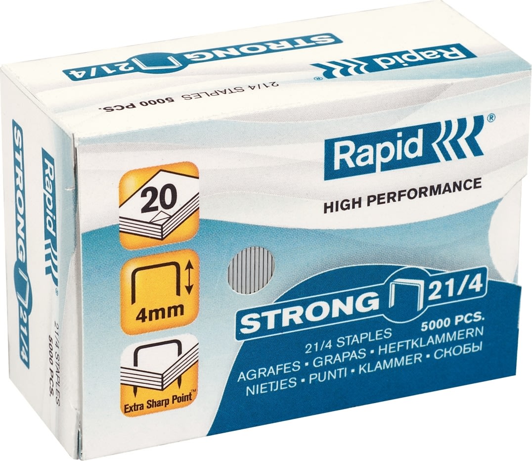 Rapid Strong Hæfteklamme | 21/4 | 5000 stk.
